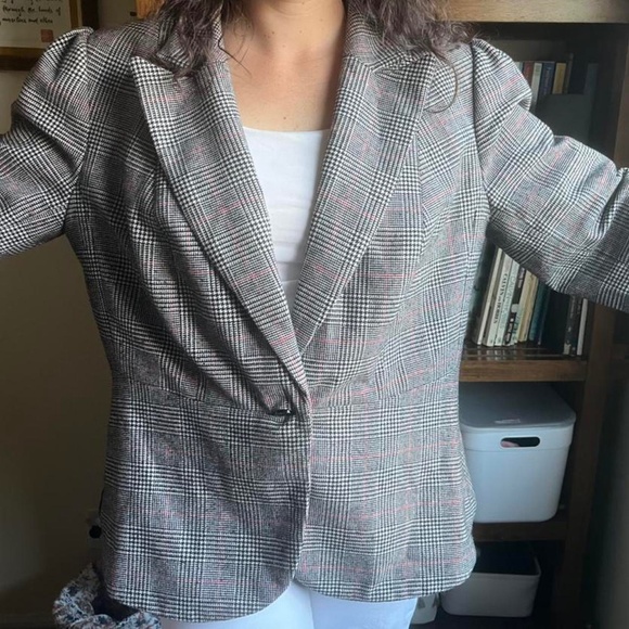 TWEED PATTERNED BLAZER - Picture 2 of 4